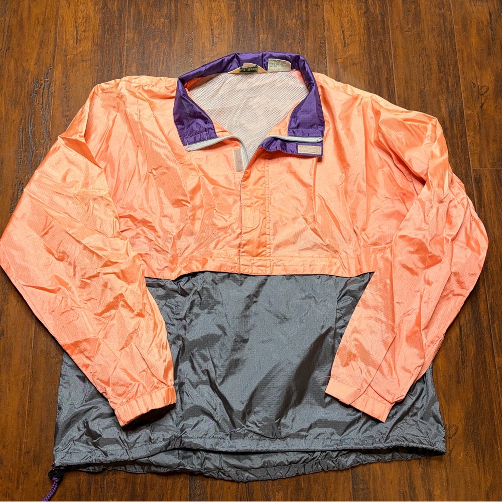 L.L. Bean Purple and Orange Windbreaker